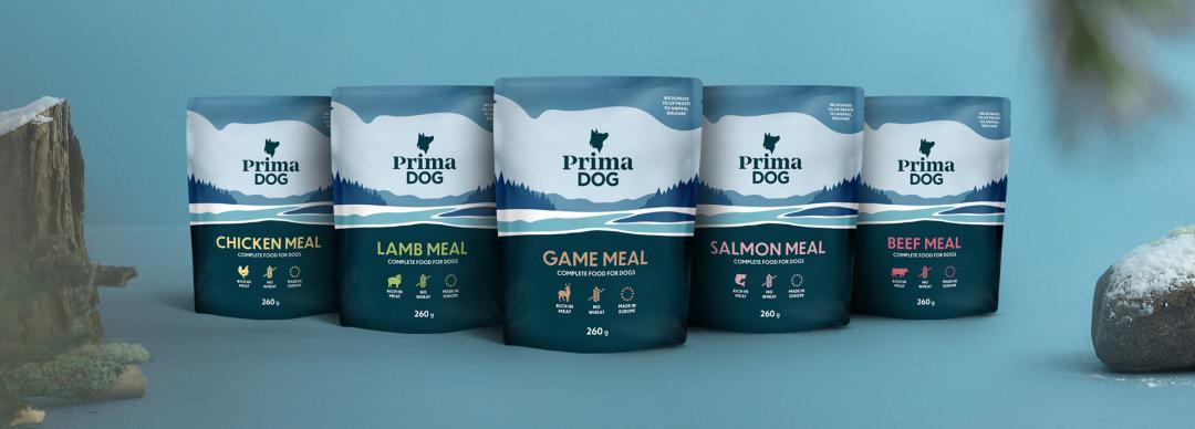 PrimaDog wheat-free wet dog food meals