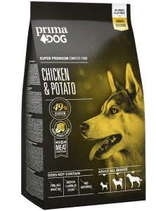 PrimaDog | Kuřecí maso a brambory pro všechny dospělé psy | Suchá krmiva