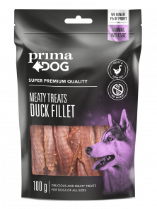 Low-fat duck fillet dog treat PrimaDog