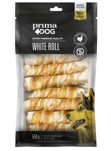 White chicken chew roll for dogs PrimaDog