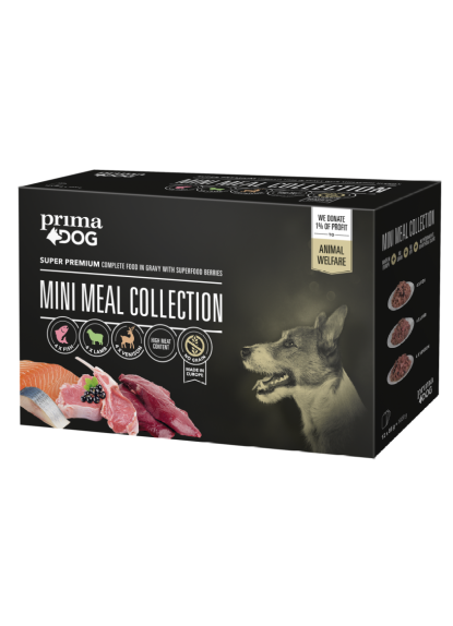 Viljattomat mini meal annosateria koiralle PrimaDog