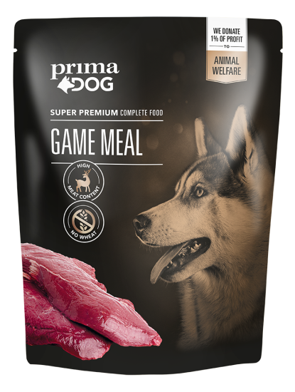 Game meal våtfoder för hundar PrimaDog
