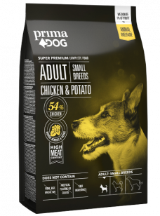 PrimaDog | Kuřecí maso a brambory pro dospělé psy malých plemen | Suchá krmiva