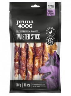 Chew stick coated in duck fillet PrimaDog